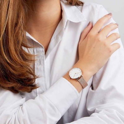 Daniel Wellington Petite Melrose orologio donna DW00100163-Italianfashionglam