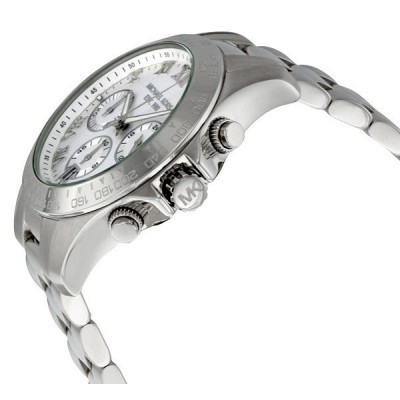 Cronografo trendy Michael Kors argento donna Layton MK5454-Italianfashionglam