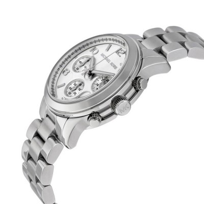 Cronografo fashion Michael Kors donna silver Runway MK5076-Italianfashionglam