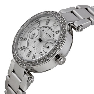 Orologio luxury Michael Kors donna Parker silver MK5615-Italianfashionglam