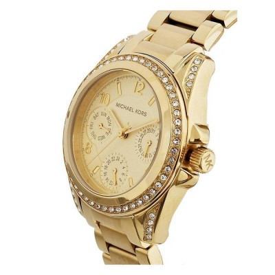 Cronografo glamour Michael Kors gold donna Mini Blair MK5639-Italianfashionglam