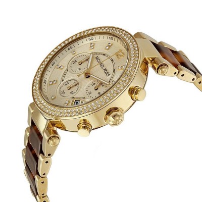 Cronografo glamour donna Michael Kors Parker gold MK5688-Italianfashionglam