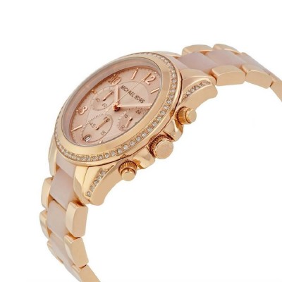 Cronografo luxury Michael Kors donna gold rose Blair MK5943 Italianfashionglam