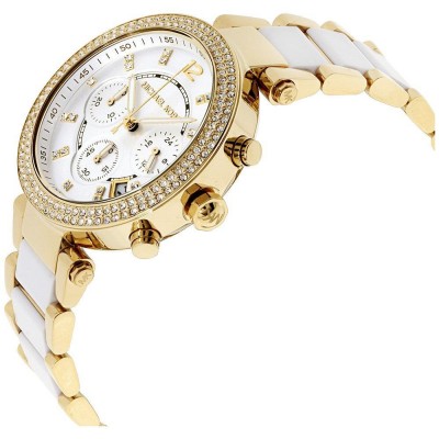 Cronografo elegante Michael Kors donna gold Parker MK6119 Italianfashionglam