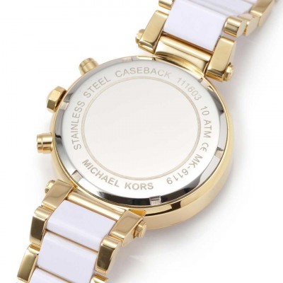 Cronografo elegante Michael Kors donna gold Parker MK6119 Italianfashionglam