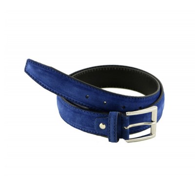 Cintura fashion uomo fatta a mano in pelle IFG 08006 blue Italianfashionglam