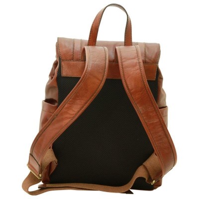 Zaino unisex in vera pelle luxury Salento IFG 03080 Italianfashionglam