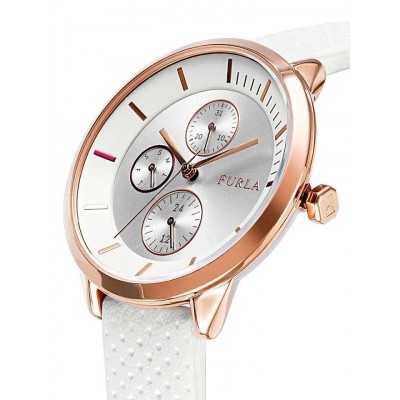 Orologio luxury da donna bianco Furla Metropolis R4251102526 Italianfashionglam