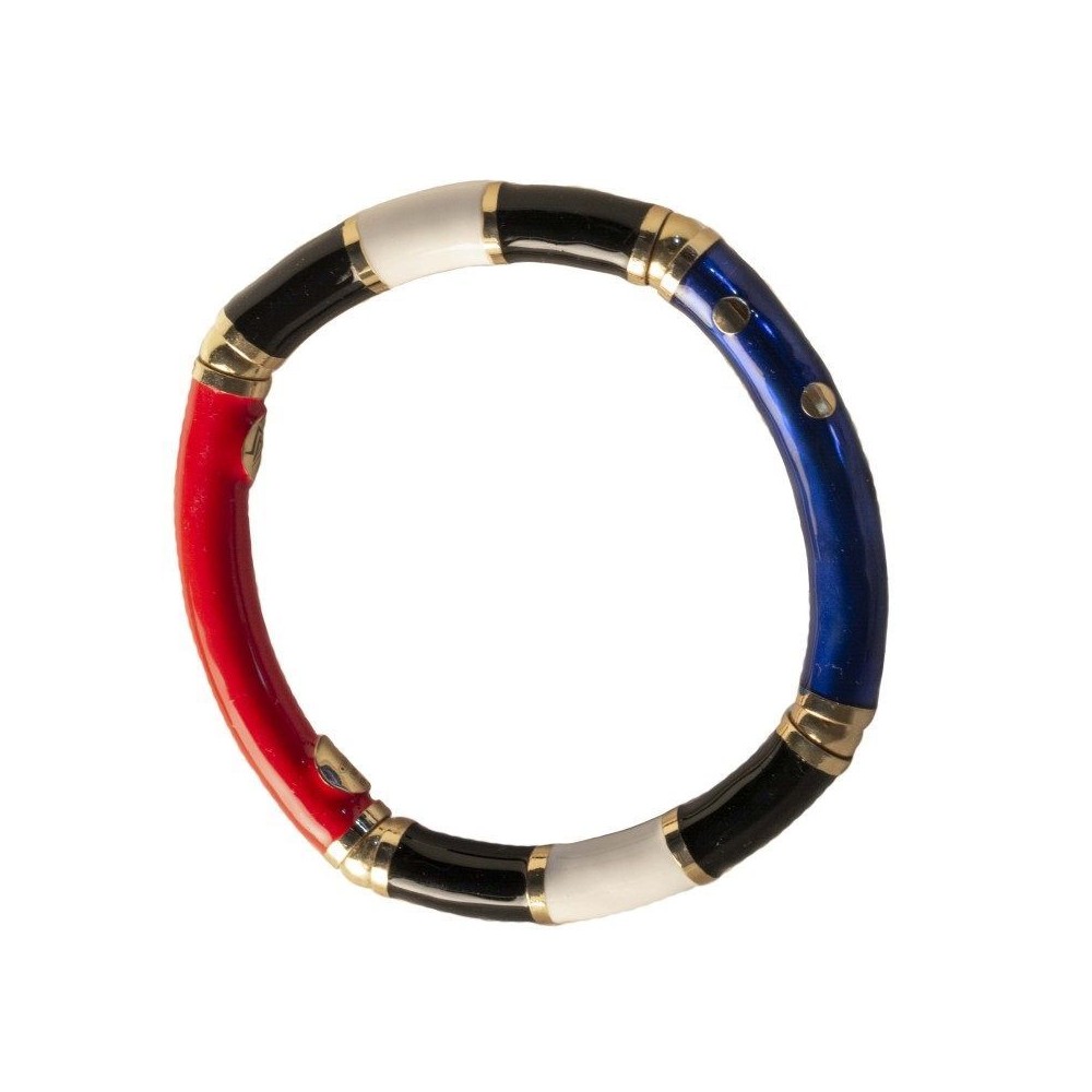 Bracciale da donna trendy in argento smaltato BR040 Italianfashionglam Bracciale da donna trendy in argento smaltato BR040 Italianfashionglam