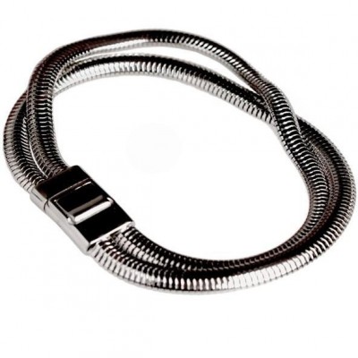 Bracciale vintage uomo due catene in argento BRU 006 Italianfashionglam1