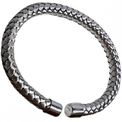 Bracciale fashion uomo in argento intrecciato BRU 023 Italianfashionglam2