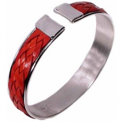 Bracciale glamour uomo in argento e pelle BRU 015 Italianfashionglam1