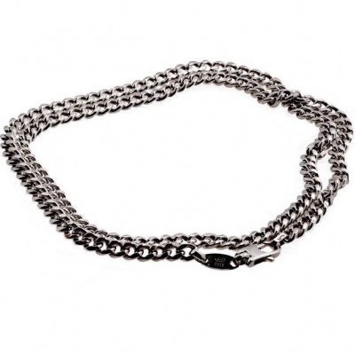 Collana uomo in argento lucido maglia grumetta COU 004 Italianfashionglam 2