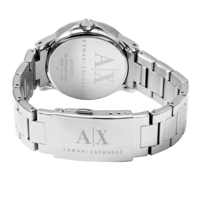 Armani Exchange Lady Banks silver orologio donna AX4320 Italianfashionglam