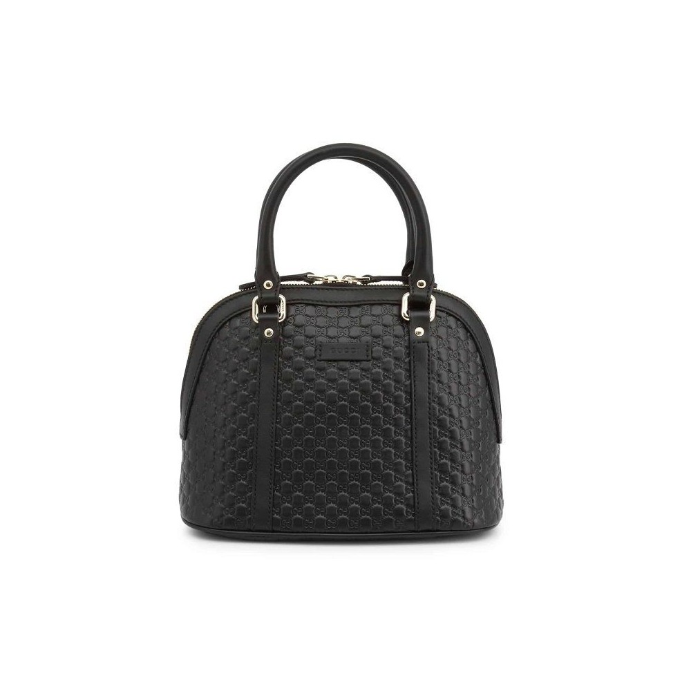 Gucci borsa a mano chic in pelle nera Guccissima - Italianfashionglam Gucci borsa a mano chic in pelle nera Guccissima - Italianfashionglam