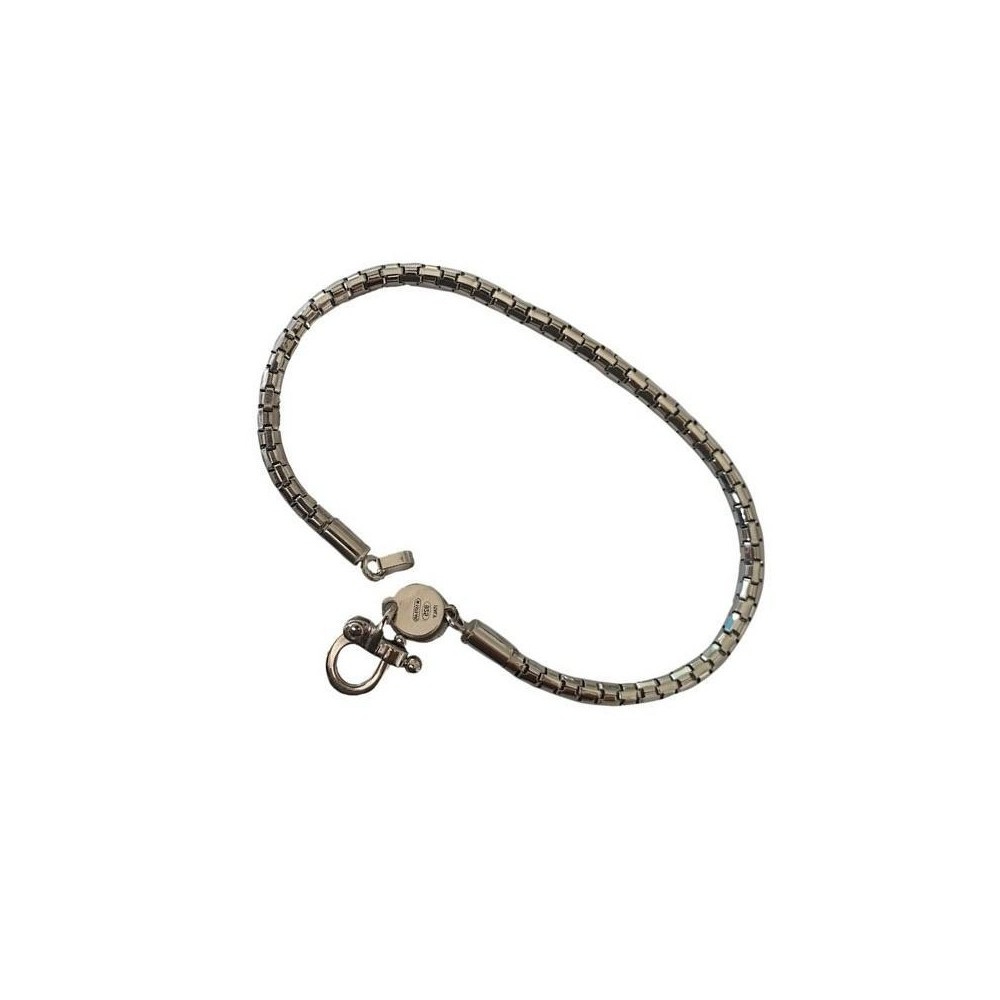 Bracciale uomo in argento 925 a maglie incastonate - Italianfashionglam Bracciale uomo in argento 925 a maglie incastonate - Italianfashionglam