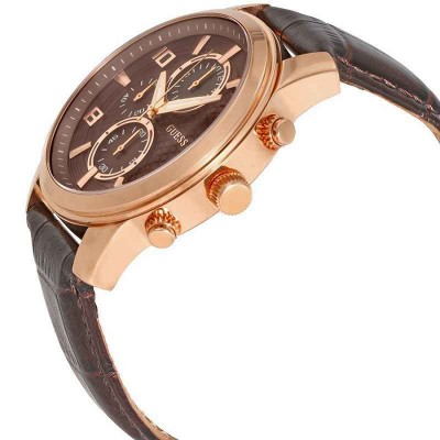 Guess Exec cronografo deluxe uomo gold rose W0076G4 - Italianfashionglam