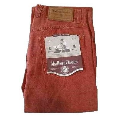 Marlboro Classics jeans orange uomo in lino - BJU 018 Italianfashionglam
