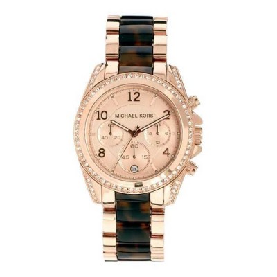 Cronografo Michael Kors donna Blair gold rose MK5859 Italianfashionglam