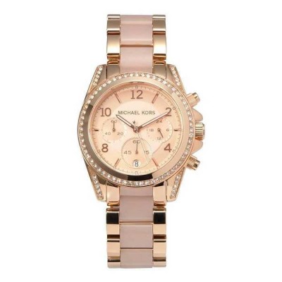 Cronografo luxury Michael Kors donna gold rose Blair MK5943 Italianfashionglam