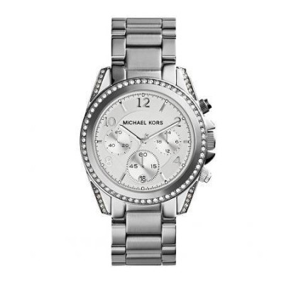 Cronografo glamour Michael Kors silver donna Blair MK5165-Italianfashionglam