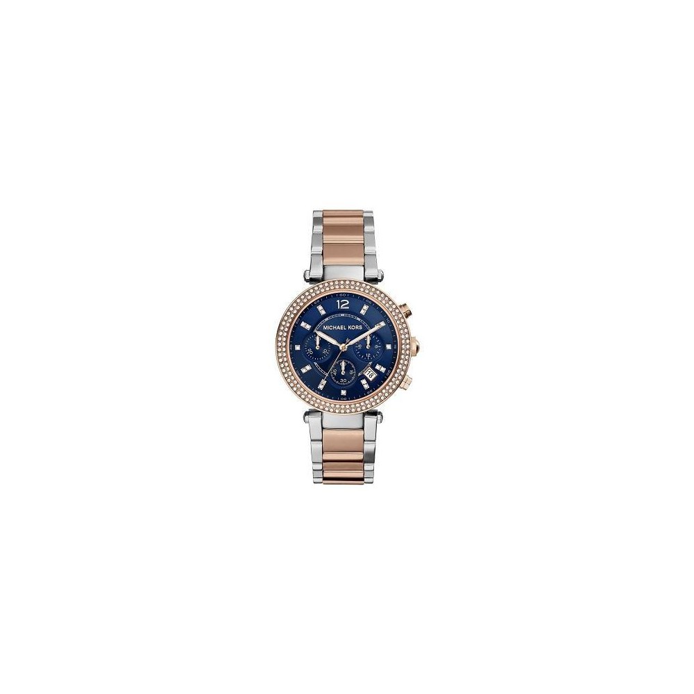 Cronografo glamour donna Michael Kors Parker blu MK6141 Italianfashionglam Cronografo glamour donna Michael Kors Parker blu MK6141 Italianfashionglam