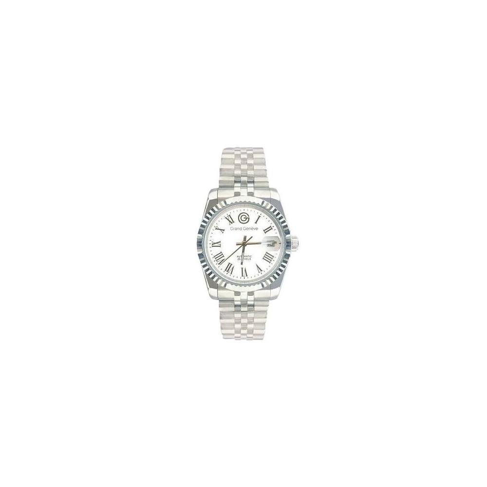 Orologio automatico unisex in acciaio argentato Grand Geneve BP240160 - Italianfashionglam Orologio automatico unisex in acciaio argentato Grand Geneve BP240160 - Italianfashionglam