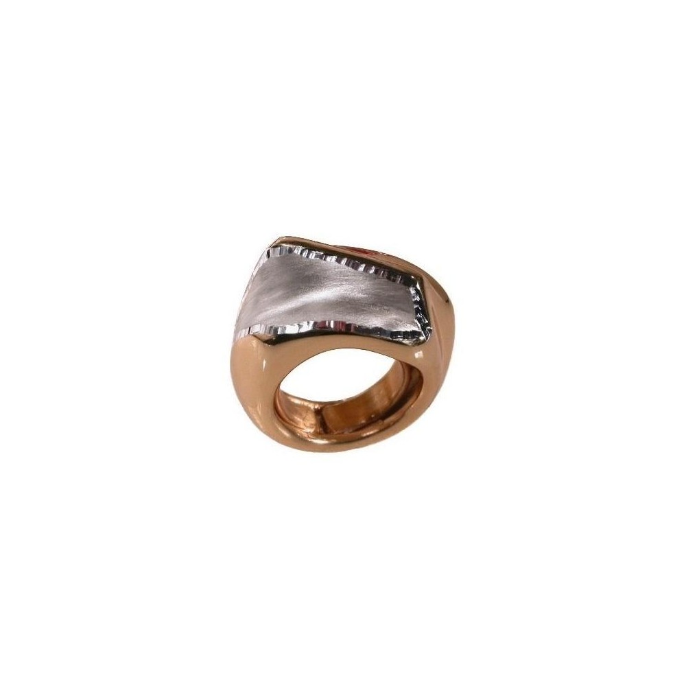 Anello glam donna artigianale in argento dorato satinato-Italianfashionglam Anello glam donna artigianale in argento dorato satinato-Italianfashionglam