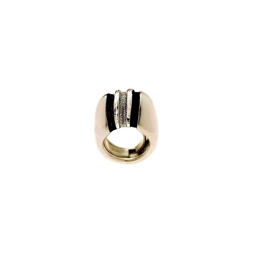 Anello luxury da donna in argento rodiato e smaltato-Italianfashionglam Anello luxury da donna in argento rodiato e smaltato-Italianfashionglam