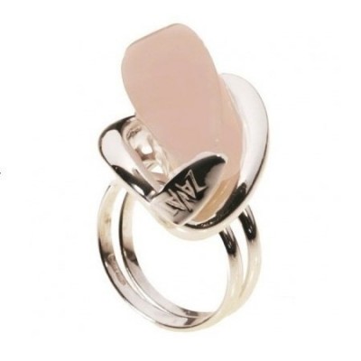 Anello donna in argento al quarzo rosa AN 007 Italianfashionglam