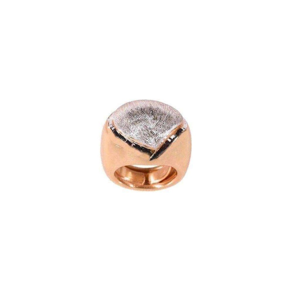 Anello luxury da donna in argento dorato e satinato-Italianfashionglam Anello luxury da donna in argento dorato e satinato-Italianfashionglam