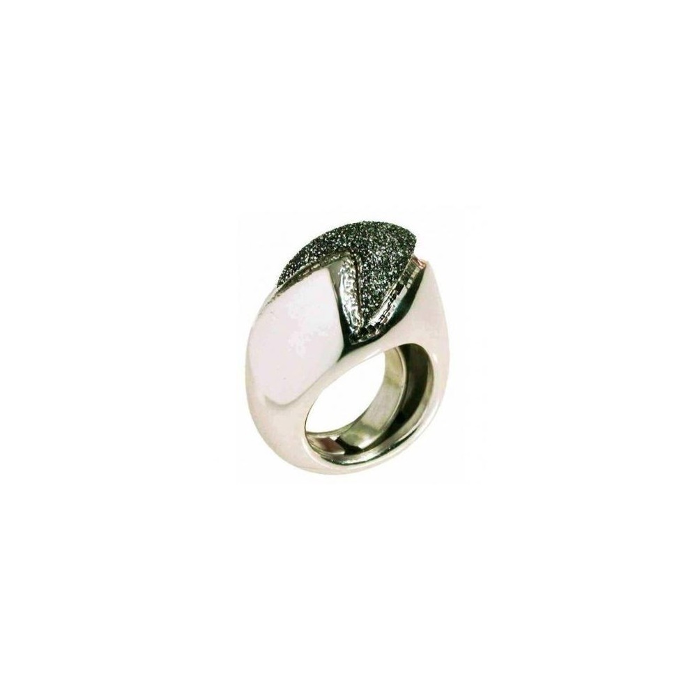 Anello elegante donna in argento rodiato e smaltato AN 018 Italianfashionglam Anello elegante donna in argento rodiato e smaltato AN 018 Italianfashionglam