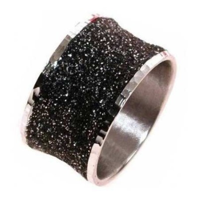 Anello trendy donna in argento a fascia dorata AN 020 Italianfashionglam