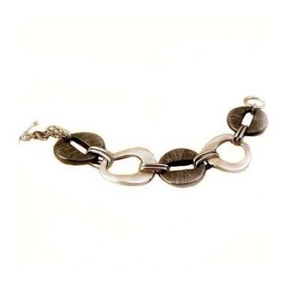 Bracciale glam donna in argento maglia a cerchi BR 035 Italianfashionglam