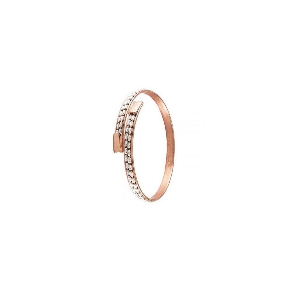Bracciale da donna ovale in argento dorato con catenelle-Italianfashionglam Bracciale da donna ovale in argento dorato con catenelle-Italianfashionglam