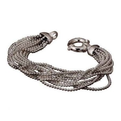 Bracciale luxury donna fili e sfere in argento BR 005 Italianfashionglam