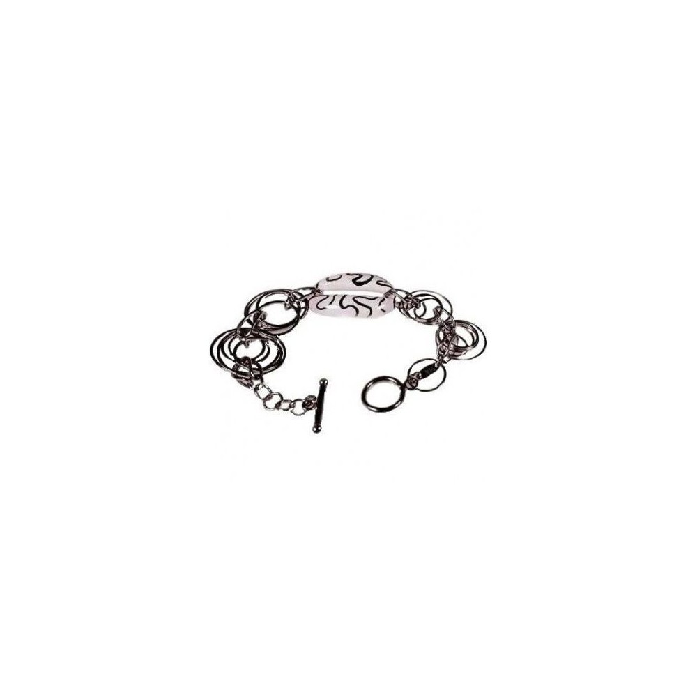 Bracciale glamour donna in argento e ceramica BR 036 Italianfashionglam Bracciale glamour donna in argento e ceramica BR 036 Italianfashionglam