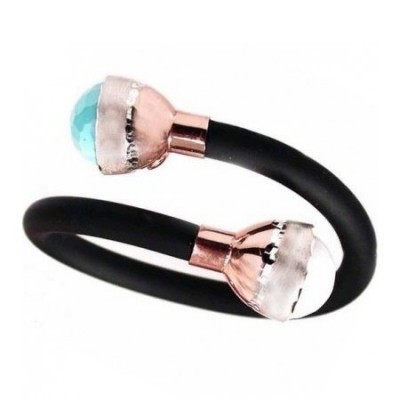 Bracciale donna in argento con agata e turchese BR 018 Italianfashionglam