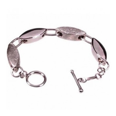 Bracciale glam donna in argento con figure ovali BR 031 Italianfashionglam