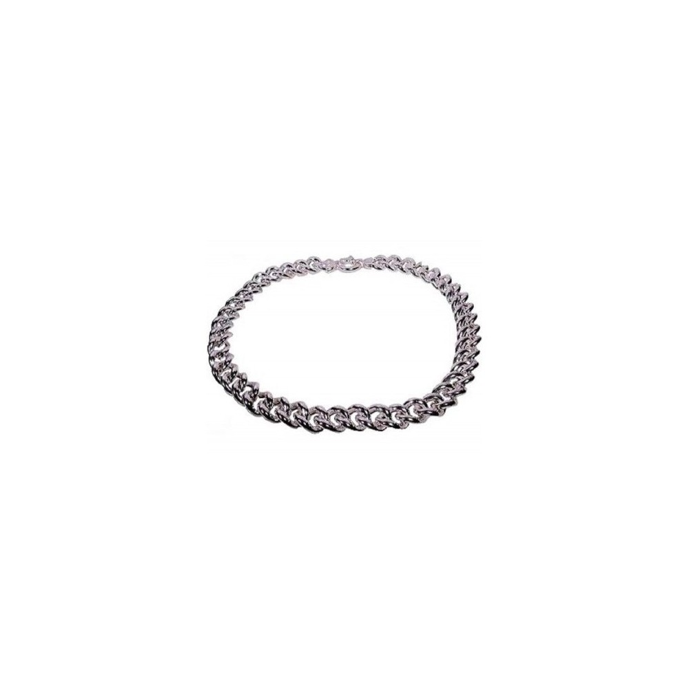 Collana luxury da donna in argento a maglia grumetta-Italianfashionglam Collana luxury da donna in argento a maglia grumetta-Italianfashionglam