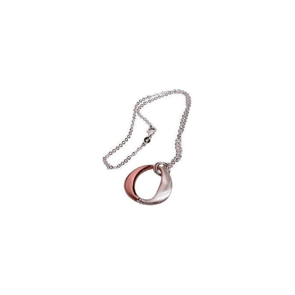 Collana donna in argento con pendente rose gold CO 007 - Italianfashionglam Collana donna in argento con pendente rose gold CO 007 - Italianfashionglam