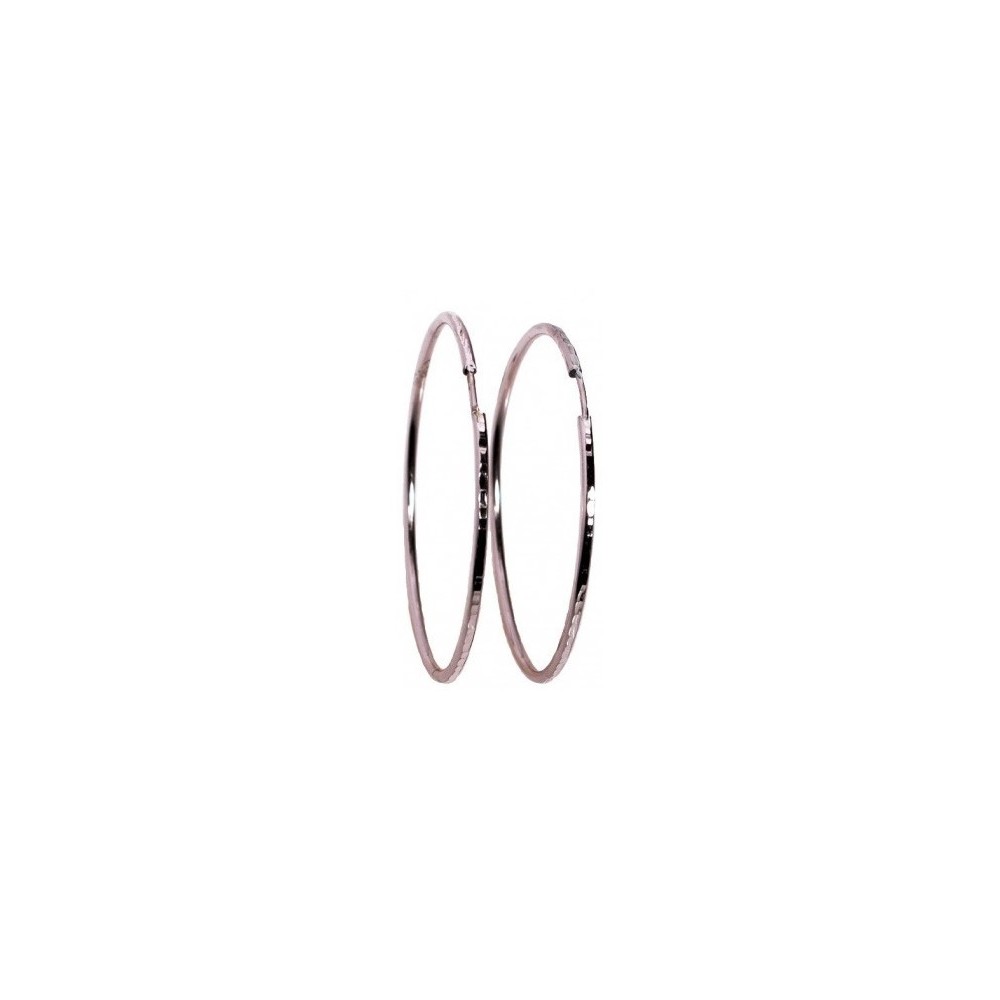 Orecchini luxury grandi alla zingara in argento rodiato-Italianfashionglam Orecchini luxury grandi alla zingara in argento rodiato-Italianfashionglam