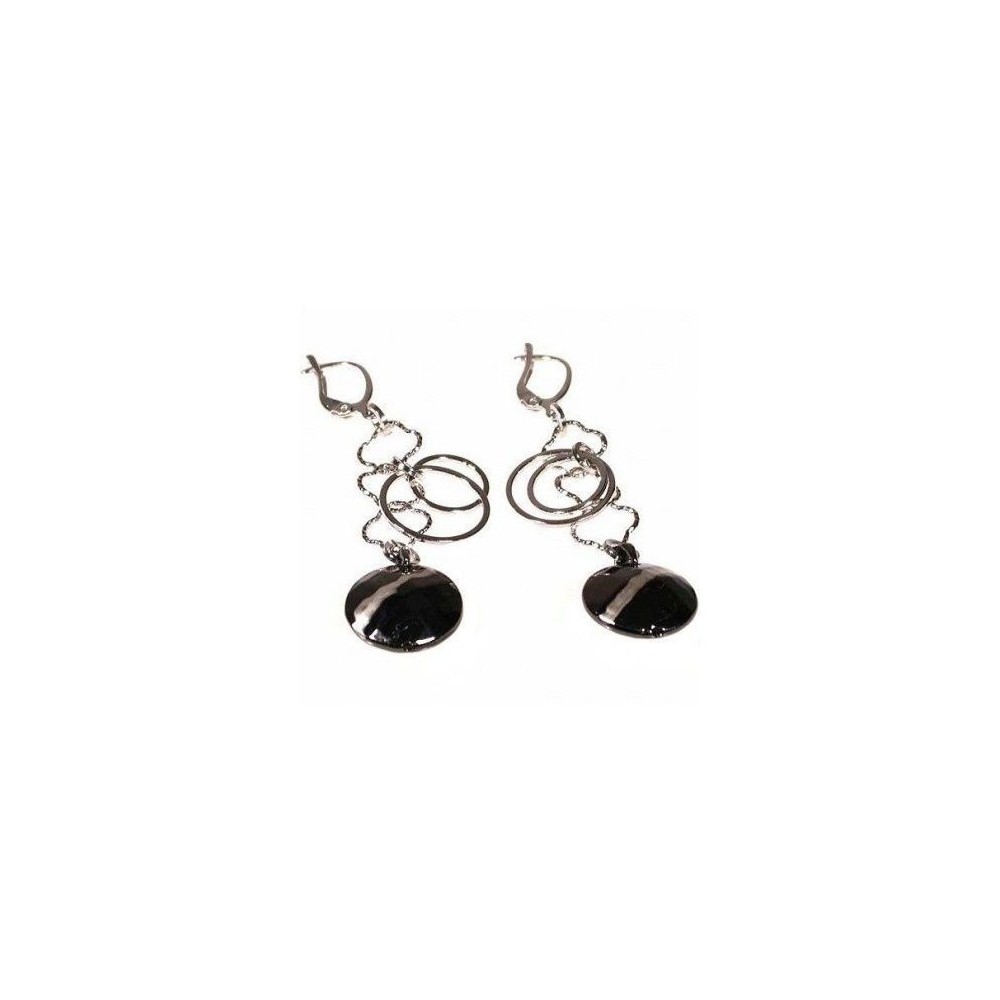 Orecchini chic donna in argento pendenti rutenio OR 005 Italianfashionglam Orecchini chic donna in argento pendenti rutenio OR 005 Italianfashionglam