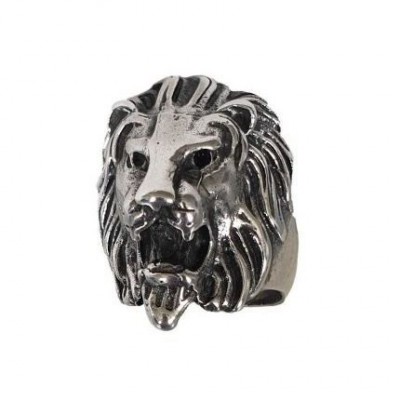 Anello uomo vintage fatto a mano in argento Lion - Italianfashionglam