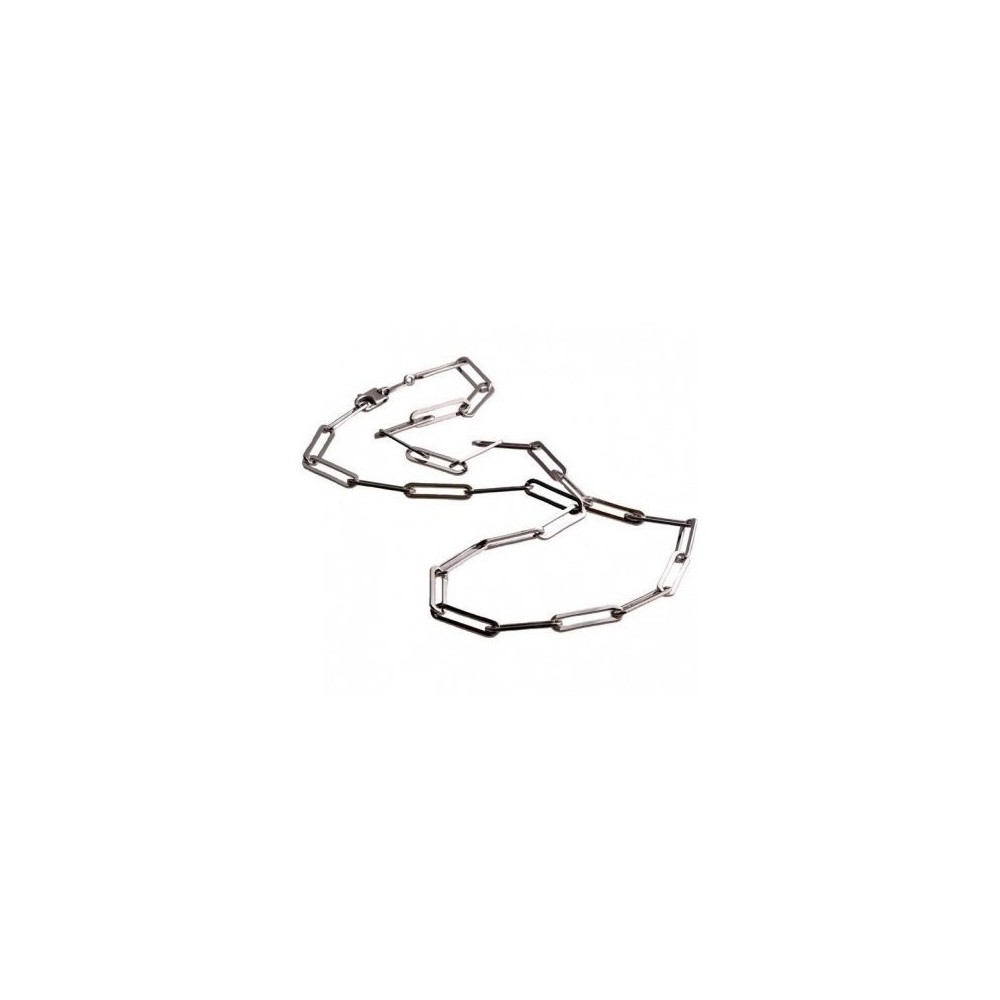 Collana da uomo in argento maglia rettangolare COU 005 Italianfashionglam Collana da uomo in argento maglia rettangolare COU 005 Italianfashionglam