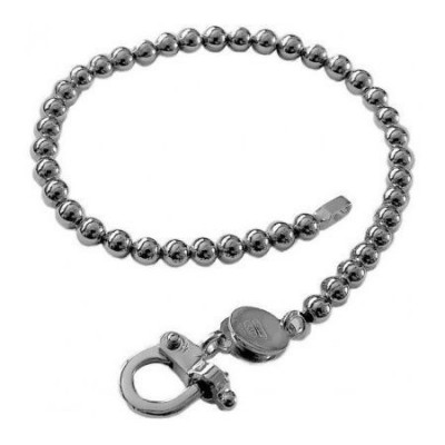 Bracciale uomo in argento catenella e sfere BRU 005 Italianfashionglam