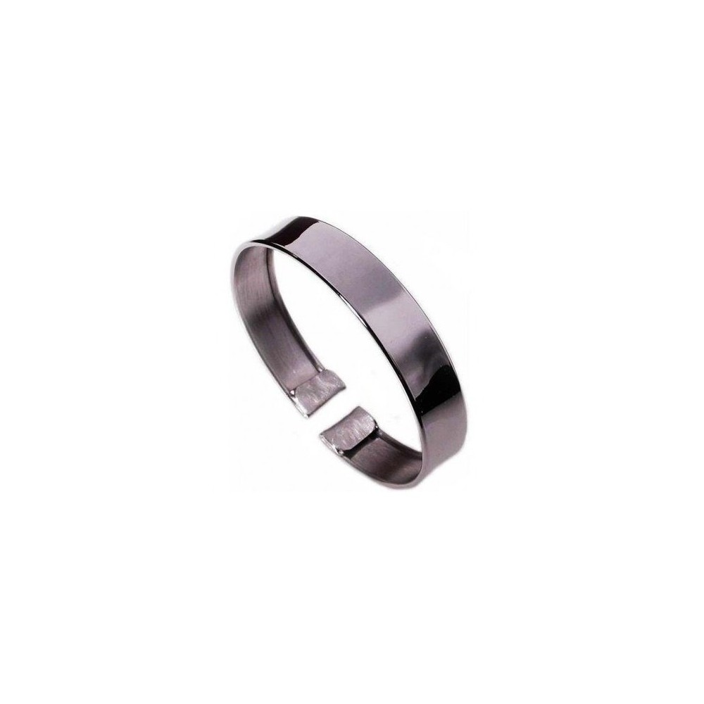 Bracciale chic da uomo a manetta in argento lucido - Italianfashionglam Bracciale chic da uomo a manetta in argento lucido - Italianfashionglam