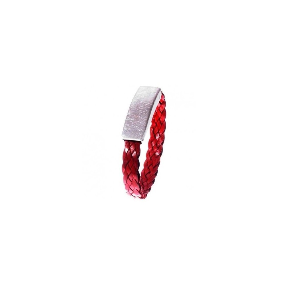 Bracciale glamour da uomo in argento e pelle BRU 024 Italianfashionglam Bracciale glamour da uomo in argento e pelle BRU 024 Italianfashionglam