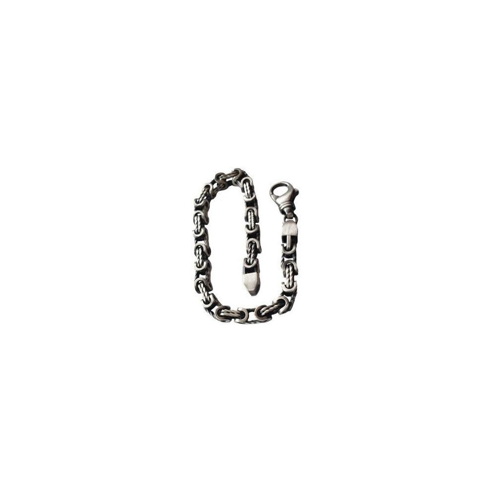 Bracciale fashion uomo in argento a maglia mista - Italianfashionglam Bracciale fashion uomo in argento a maglia mista - Italianfashionglam