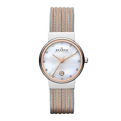 Skagen Ancher 355SSRS orologio chic da donna al quarzo-Italianfashionglam